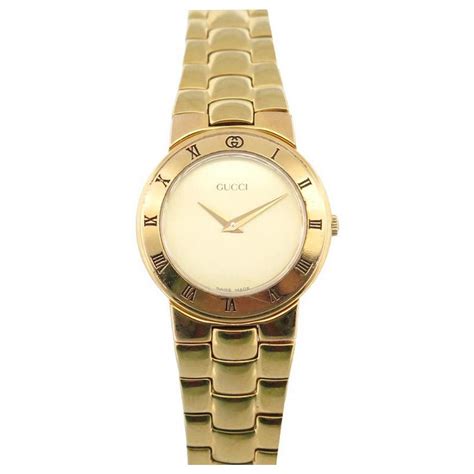 montre gucci femme plaque or